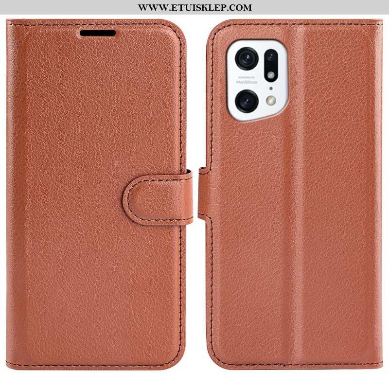 Etui Folio do Oppo Find X5 Klasyczny